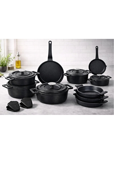 LAVONNI Elexsus 17 Parça Döküm Kapak Çeyiz Seti