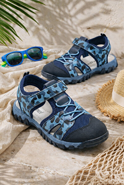 ORELİON Pantofi sport Laci Velcro pentru băieți, vară sandale respirabil Mesh...