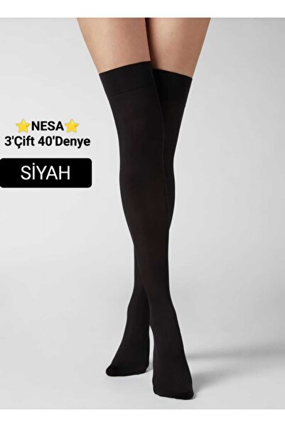 NESA Kadın dizüstü öğretmen çorabı-500siyah