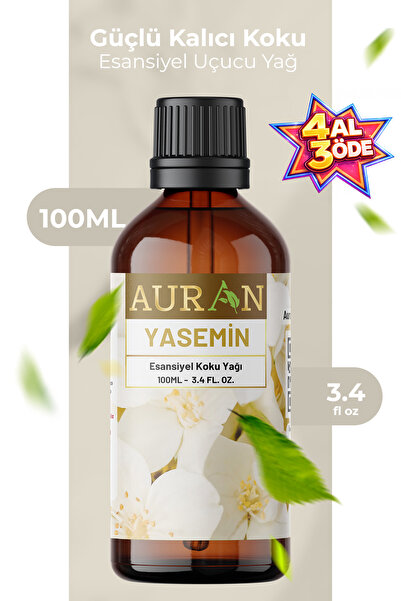 AURAN Yasemin Esansiyel Uçucu Koku Yağı Difüzör Esansı Buhurdanlık Yağı Aroma...