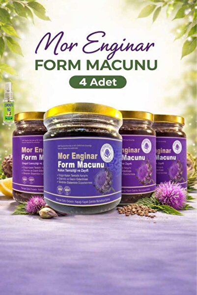 Zenvia Store Mor Enginar Form Macunu 240 Gr X 4 Adet + Çörek Otu Bakım Yağı 3...