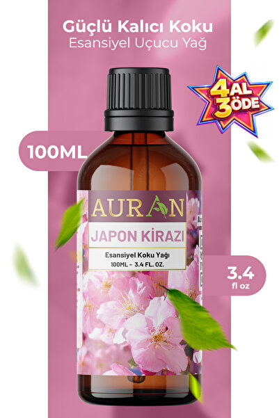 AURAN Japon Kirazı Esansiyel Uçucu Koku Yağı Difüzör Esansı Buhurdanlık Yağı ...