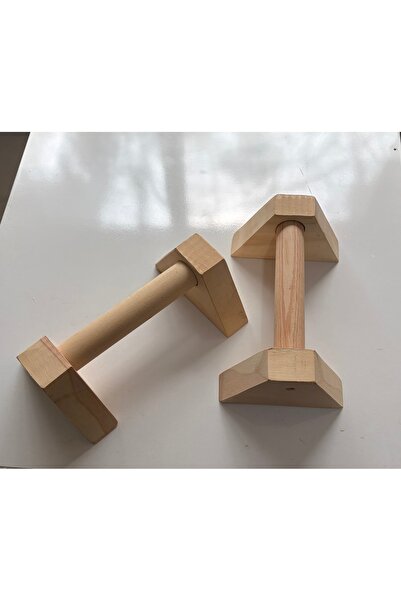 Genel Markalar 20 Cm Ahşap Şınav Barı - Paralel Bar -pilates - Armut Bar