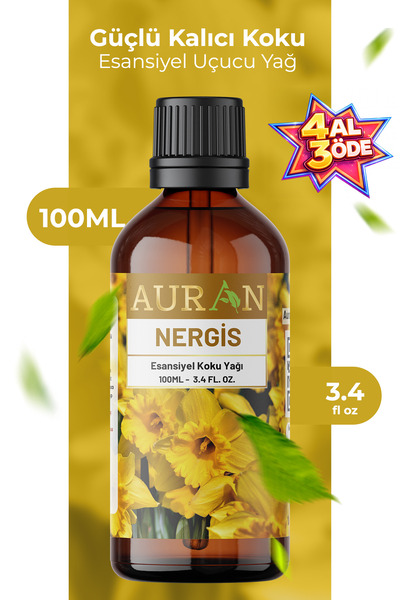 AURAN Nergis Esansiyel Uçucu Koku Yağı Buhurdanlık Yağı Difüzör Esansı Hobi E...