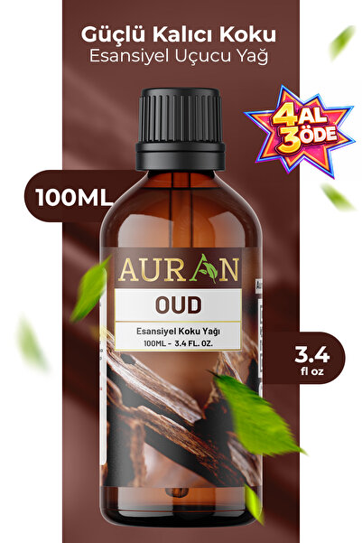 AURAN Oud Esansiyel Uçucu Koku Yağı Difüzör Esansı Buhurdanlık Yağı Aromatera...