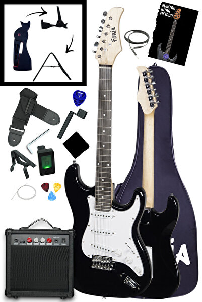 Furia FT-30901BK SSS MANYETİKLİ ELEKTRO GİTAR