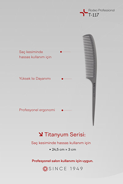 Rodeo Professional Χτένα Κρεπέ από Τιτάνιο T-117