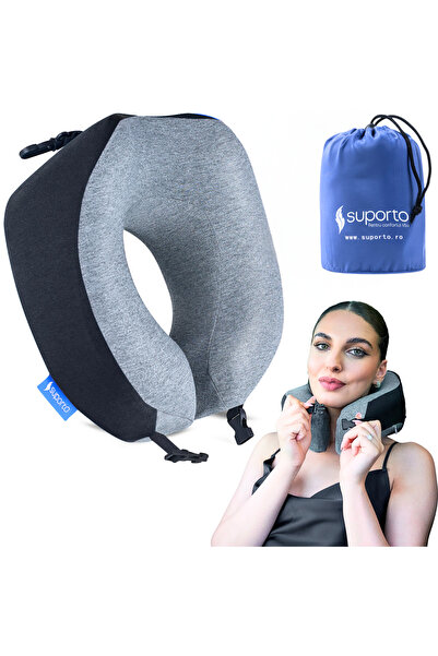 Suporto Pernă de călătorie din spumă cu memorie Travel Companion, pentru drum...