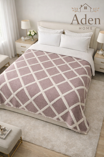 Aden Home Collection Pamuklu Battal 8 Kat İç Dolgulu Müslin Pike Battaniye Çi...