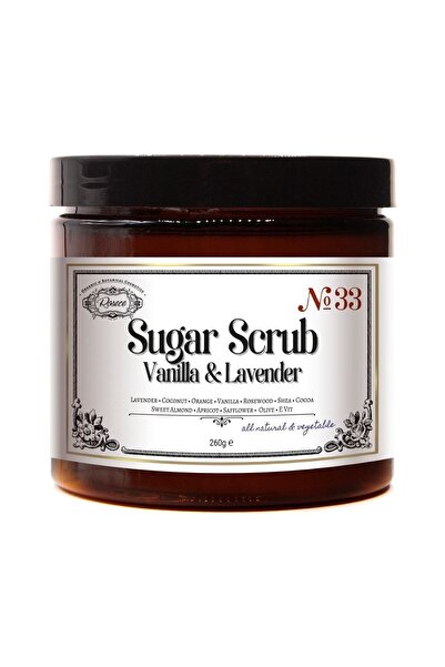 Rosece مقشر السكر بالفانيليا واللافندر - تقشير طبيعي من Aha للغرق، 260 جرام ل...