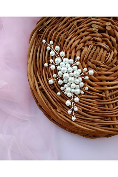 ACAR AKSESUAR Μίνιμαλ αξεσουάρ νυφικών μαλλιών και μαντίλας με πέρλες (γάμος,...