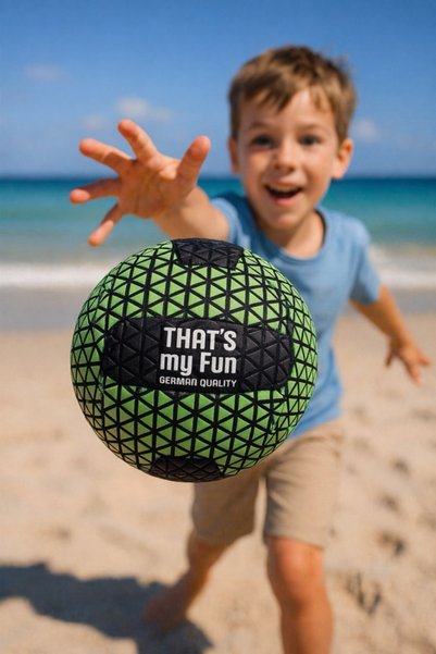 That's My Fun Plaj Topu NeoGrip Neon Yeşil - Boyut 3
