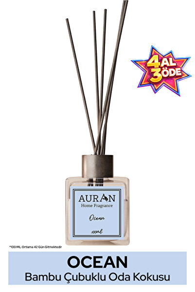 AURAN Ocean - Okyanus Kare Bambu Çubuklu Oda Kokusu 100ml