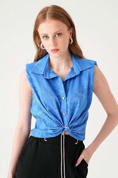 Rays Cămașă Blue Zero Sleeve cu detaliu cu șnur 251166