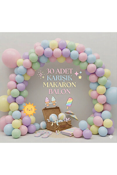 Acar Süs Makaron Balon Seti Balon Konsepti