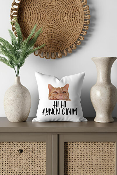 qoeuyl boutique Διακοσμητικό μίνι μαξιλάρι από σατέν με στάμπα της κατοικίδια...