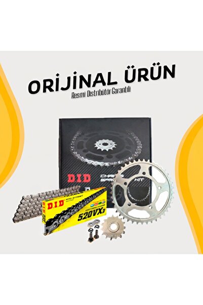 DID SET Dıd Cfmoto 250sr Zincir Dişli Seti (2018-2024) X-Ringli Zincir (Çelik...
