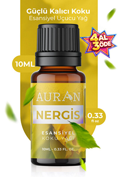 AURAN Nergis Esansiyel Uçucu Koku Yağı Difüzör Esansı Buhurdanlık Yağı Aromat...