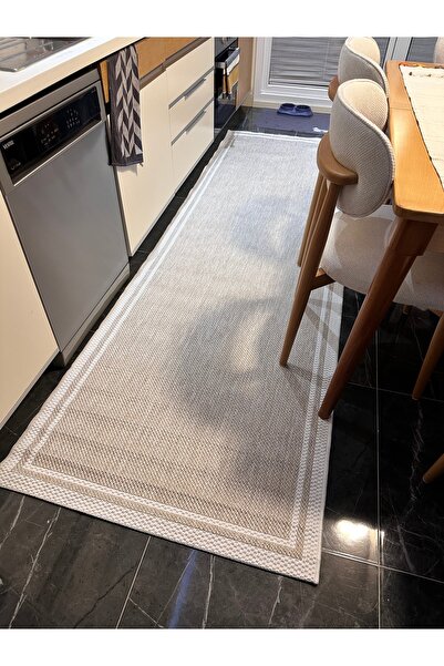 evser halı Sisal Bordürlü Kolay Temizlenen Hav Toz Vermez Antre Hol Salon Mut...