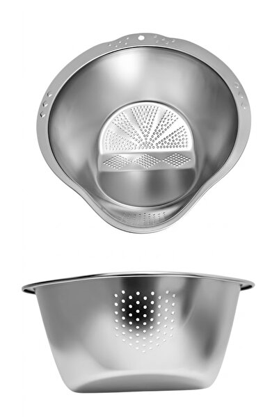 SARAÇOĞLU STORE Paslanmaz Çelik Tencere Kenarı Pratik Süzgeç - Tüm Tencereler...