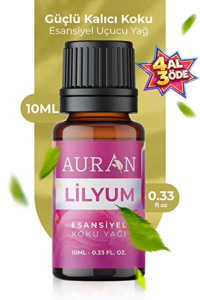 AURAN Lilyum Esansiyel Uçucu Koku Yağı Difüzör Esansı Buhurdanlık Yağı Aromat...