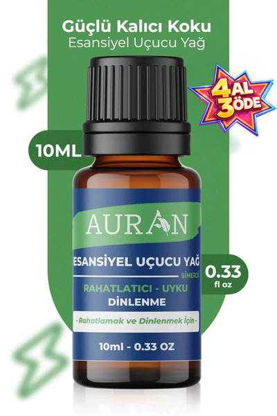 AURAN Rahatlatıcı Uyku Dinlenme Sinerji Karışım Esansiyel Uçucu Yağ Buhurdanl...