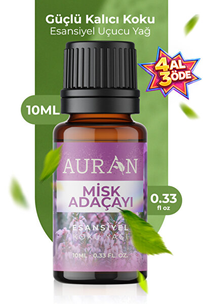 AURAN Misk Adaçayı Esansiyel Uçucu Koku Yağı Difüzör Esansı Buhurdanlık Yağı ...