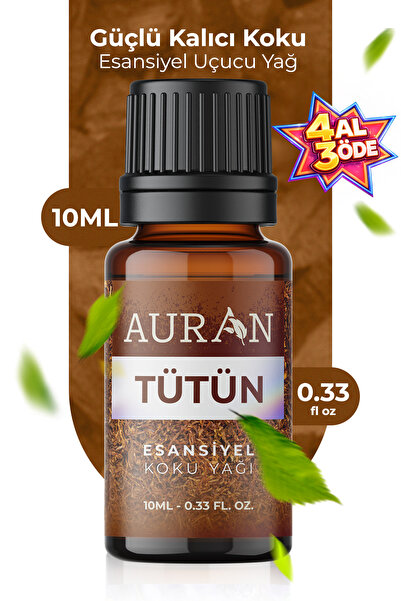 AURAN Tütün Esansiyel Uçucu Koku Yağı Buhurdanlık Yağı Difüzör Esansı Hobi Es...