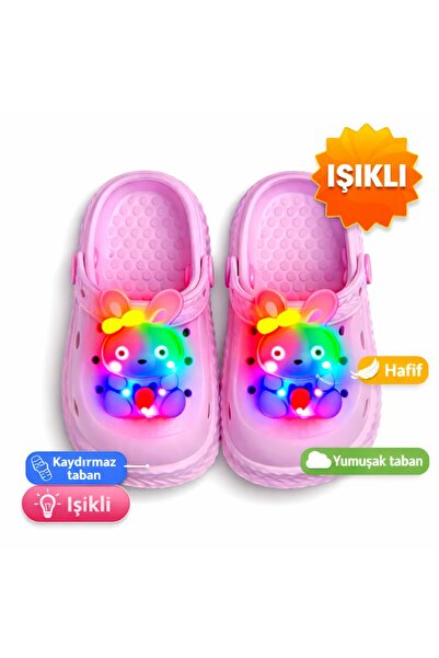 Kid's World Ayıcık Tokalı-Işıklı Havuz Plaj Deniz Çocuk Önü Kapalı Terlik