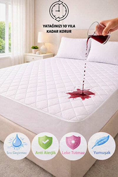 Formeya Adelya Kapitone Fitted Full Kenar Su Sıvı Geçirmez Alez Yatak Koruyuc...
