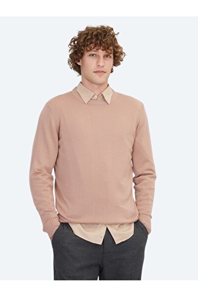 Kip Плетен пуловер от жакардова вълна с жакардов десен на врата