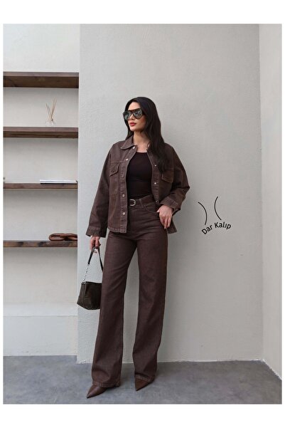 ESRAHELVACI Set cămașă și pantaloni din denim cu nasturi