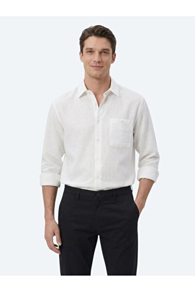 Kip Біла плетена повсякденна сорочка оверсайз крою