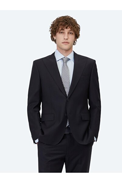 Kip بدلة من الصوف المخلوط باللون الأزرق الداكن