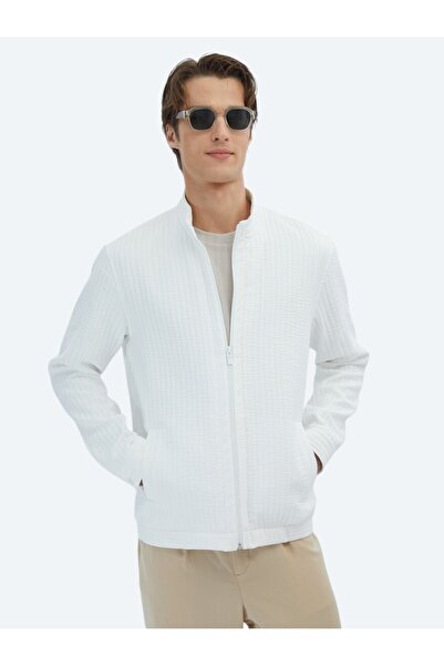 Kip Білий прямий комір, повсякденний тканий пальто