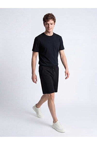 Kip Black Plain Crew Neck T-Shirt