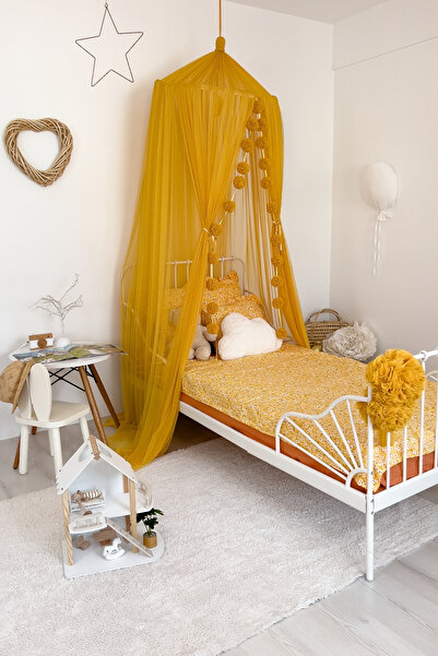 PAMUKA Tül Cibinlik Basic Mustard