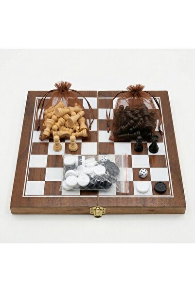 GNR Market Tablă de șah din lemn, 34x34cm