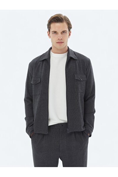 Kip Costum antracit Micro Modern Fit - Design elegant și confortabil