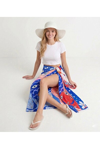 Mys Collection Desenli Transparan Pareo