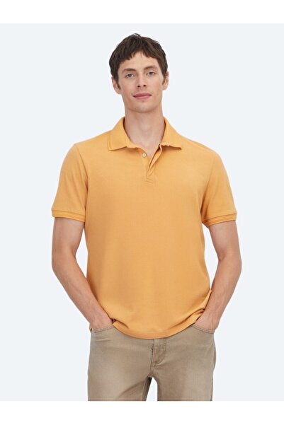Kip Шафрановий комір поло Duz 100 бавовняна футболка з коміром