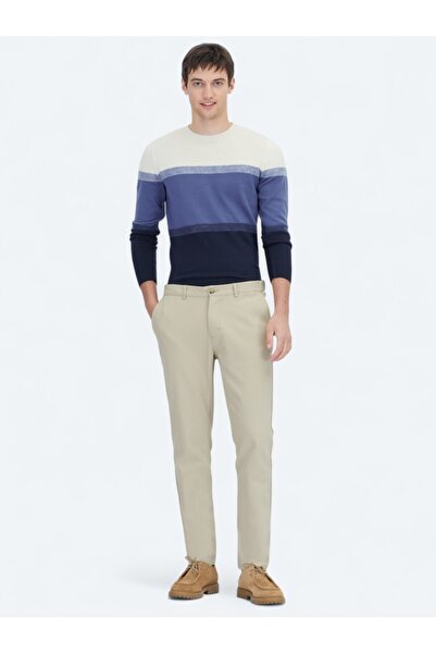 Kip Штани з технічної бавовняної суміші з ефектом «верблюжа шерсть»