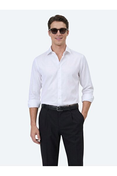 Kip Права тъкана риза с дълъг ръкав