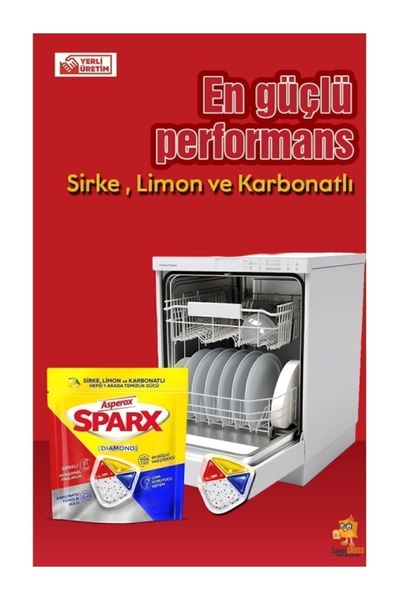 ASPEROX Sparx Dishwasher Capsules 30 X 2 Pack 60 Washes