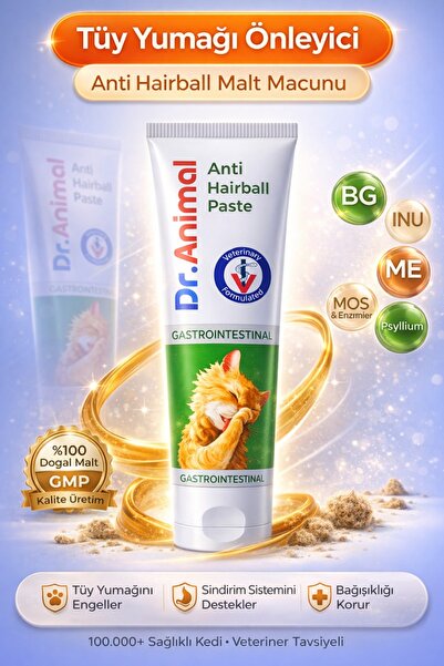 Dr. Animal ANTİ HAİRBALL GASTROINTESTINAL DESTEK PASTE 75 GR-KEDİ MALTI