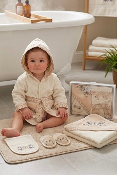 Cherub Baby مجموعة مناشف استحمام للأطفال حديثي الولادة من تريست كروتشي فلاورا...