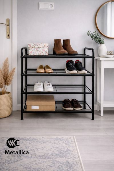 Metallica Concept Çağla 4 Katlı Ayakkabılık Düzenleyici Çok Amaçlı Raf Konsep...