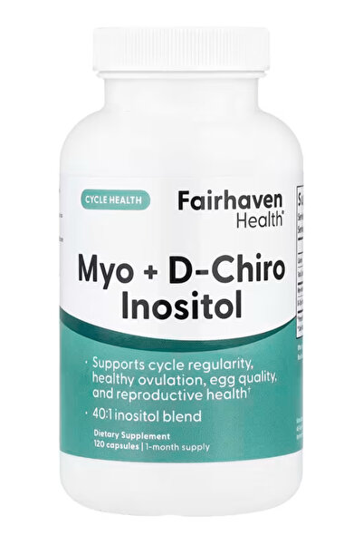 Fairhaven Health Myo-Inositol and D-Chiro Inositol Supplement for Women 40:1 ...