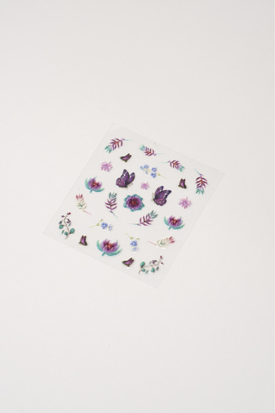 POP Beauty Nail Art Tırnak Süsleme Sticker, Tırnak Dövmesi, 5d Kabartmalı Çiç...