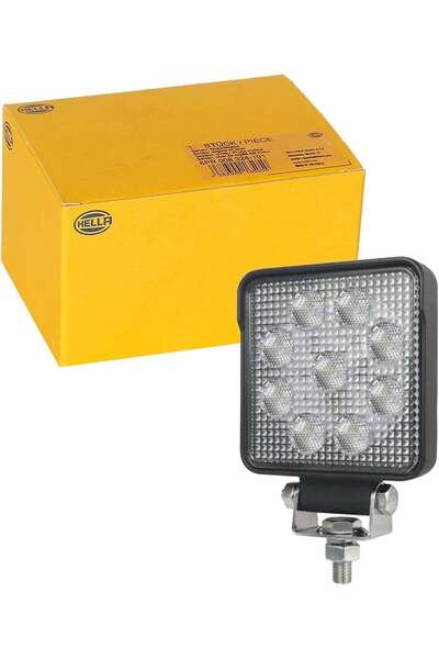 Hella 10v-30v Çalışma Lambası Kare 9w (9 Ledli) (100*100*34 MM) - 1GA357103012